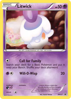 Litwick BW27 Promo card from BW Black Star Promos