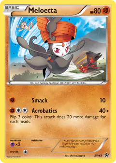 Meloetta BW69 Promo card from BW Black Star Promos