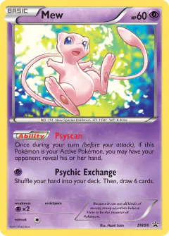Mew BW98 Promo card from BW Black Star Promos