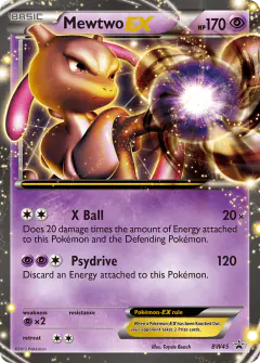 Mewtwo-EX BW45 Promo card from BW Black Star Promos