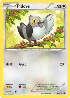 Pidove BW15 Promo card from BW Black Star Promos