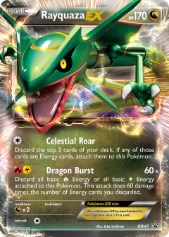 Rayquaza-EX BW47 Promo card from BW Black Star Promos