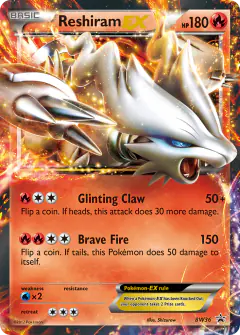 Reshiram-EX BW36 Promo card from BW Black Star Promos