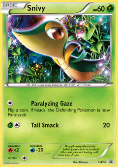 Snivy BW06 Promo card from BW Black Star Promos