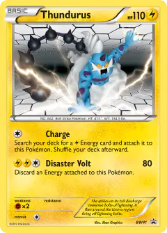 Thundurus BW41 Promo card from BW Black Star Promos