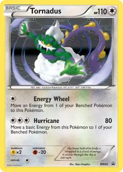 Tornadus BW42 Promo card from BW Black Star Promos