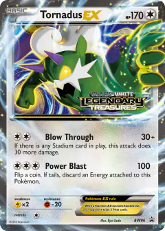 Tornadus-EX BW96 Promo card from BW Black Star Promos