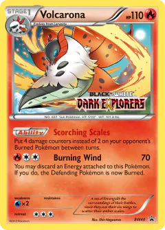 Volcarona BW40 Promo card from BW Black Star Promos