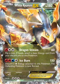 White Kyurem-EX BW63 Promo card from BW Black Star Promos