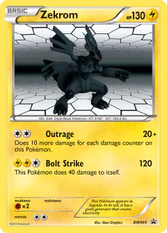 Zekrom BW005 Promo card from BW Black Star Promos