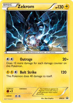 Zekrom BW24 Promo card from BW Black Star Promos