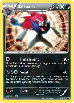 Zoroark BW19 Promo card from BW Black Star Promos
