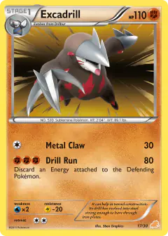 Excadrill 17/30 Common card from BW Trainer Kit Excadrill