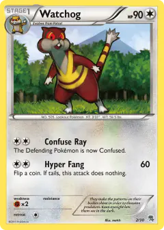 Watchog 2/30 Common card from BW Trainer Kit Zoroark