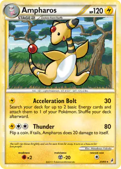 Ampharos 23/95 Rare card from Call of Legends