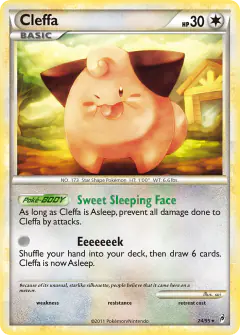 Cleffa 24/95 Rare card from Call of Legends