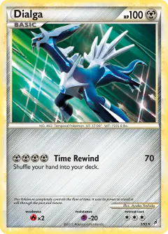 Dialga 3/95 Rare Holo card from Call of Legends