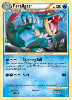 Feraligatr 25/95 Rare card from Call of Legends