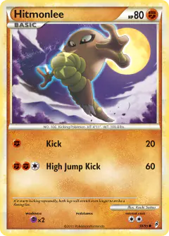 Hitmonlee 58/95 Common card from Call of Legends