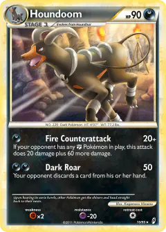 Houndoom 10/95 Rare Holo card from Call of Legends