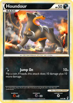 Houndour 59/95 Common card from Call of Legends