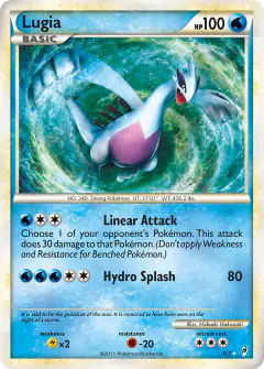 Lugia SL7 Rare Holo card from Call of Legends