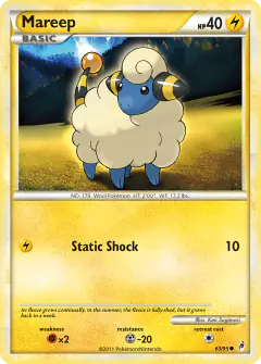 Mareep 63/95 Common card from Call of Legends