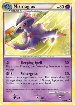 Mismagius 28/95 Rare card from Call of Legends