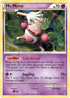 Mr. Mime 29/95 Rare card from Call of Legends