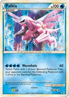 Palkia SL8 Rare Holo card from Call of Legends
