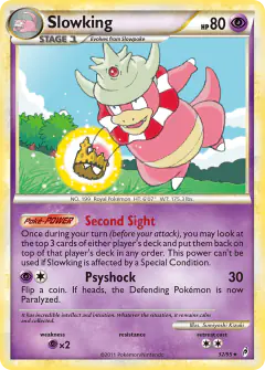 Slowking 32/95 Rare card from Call of Legends