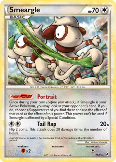 Smeargle 21/95 Rare Holo card from Call of Legends