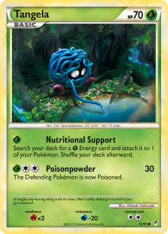 Tangela 72/95 Common card from Call of Legends
