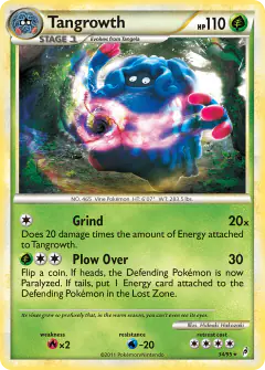 Tangrowth 34/95 Rare card from Call of Legends