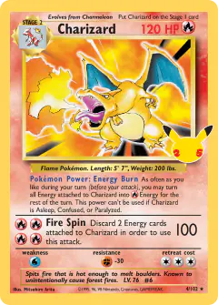 Charizard 4/25 Classic Collection card from Celebrations