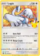 Lugia 22/25 Rare card from Celebrations