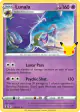 Lunala 15/25 Rare Holo card from Celebrations