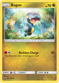 Bagon 104/168 Common card from Celestial Storm