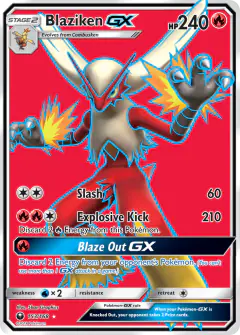 Blaziken-GX 153/168 Rare Ultra card from Celestial Storm