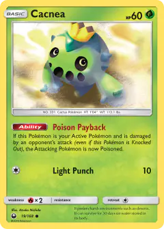 Cacnea 19/168 Common card from Celestial Storm
