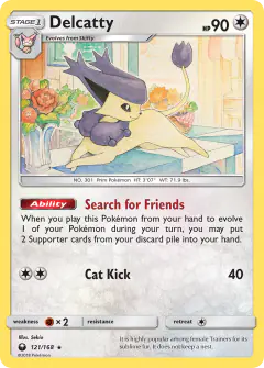 Delcatty 121/168 Rare Holo card from Celestial Storm