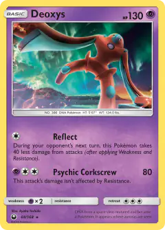 Deoxys 68/168 Rare card from Celestial Storm