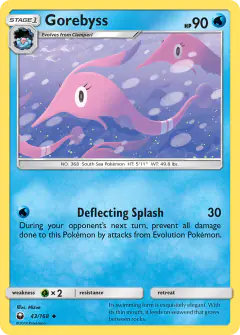 Gorebyss 43/168 Uncommon card from Celestial Storm