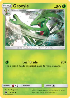 Grovyle 9/168 Uncommon card from Celestial Storm