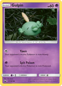 Gulpin 57/168 Common card from Celestial Storm