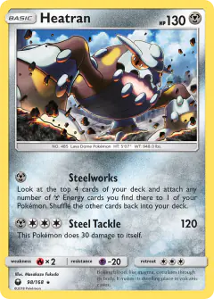 Heatran 98/168 Rare Holo card from Celestial Storm