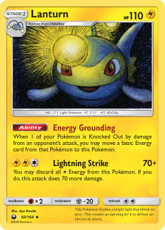 Lanturn 50/168 Uncommon card from Celestial Storm