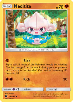 Meditite 76/168 Common card from Celestial Storm
