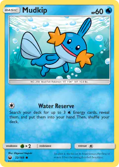 Mudkip 32/168 Common card from Celestial Storm
