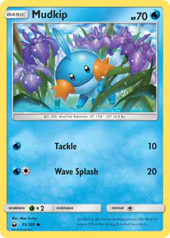 Mudkip 33/168 Common card from Celestial Storm